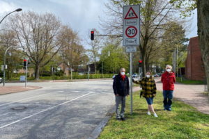 Unsere Forderung Tempo 30 in ganz Wedel